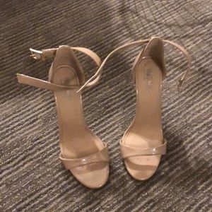 Nude ankle straps